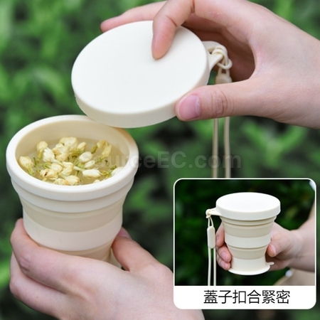 禮品訂造多彩繽紛便攜折疊矽膠杯紀念品