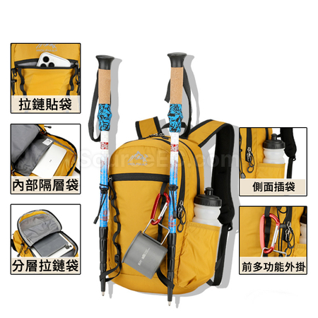 禮品訂造輕量多功能戶外後背囊紀念品