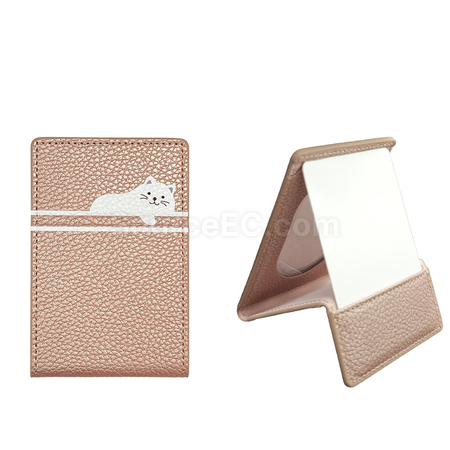 禮品訂造鏡子磁吸卡包支架紀念品