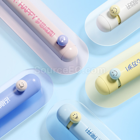 禮品訂造笑臉旋轉解壓筆紀念品