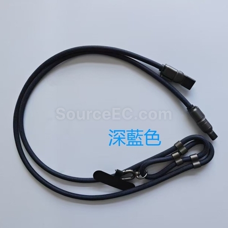 禮品訂造240W多功能手機斜背掛繩數據充電線紀念品