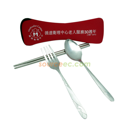 便攜可重用餐具 | 筷子套裝 | 環保餐具套裝 | 環保棉袋木製餐具套裝 | 不銹鋼環保餐具
