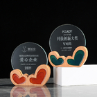 愛心水晶獎座