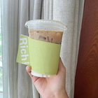 禮品訂造一次性奶茶咖啡手柄杯套紀念品