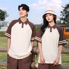 禮品訂造復古雙杠撞色polo衫紀念品