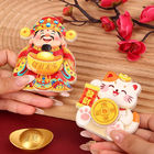 禮品訂造創意旋轉財神冰箱貼紀念品